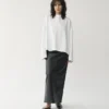 Boxy T-shirt met lange mouwen W
