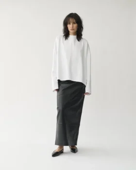 Boxy T-shirt met lange mouwen W