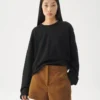 Boxy T-shirt met lange mouwen W
