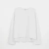 Boxy T-shirt met lange mouwen W