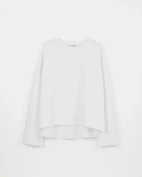 Boxy T-shirt met lange mouwen W