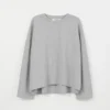 Boxy T-shirt met lange mouwen W