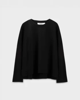 Boxy T-shirt met lange mouwen W