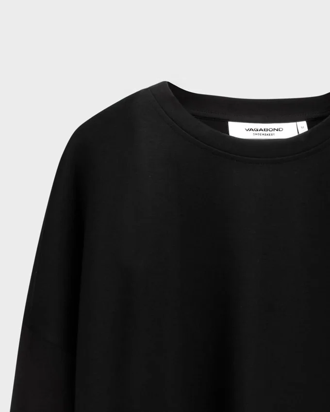 Boxy T-shirt met lange mouwen W