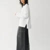 Boxy T-shirt met lange mouwen W