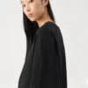 Boxy T-shirt met lange mouwen W